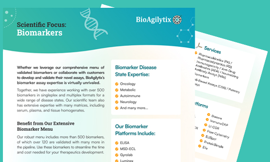 BioAgilytix Scientific Focus: Biomarkers