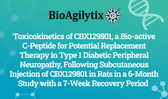 Toxicokinetics of CBX129801, a Bio-active C-Peptide for Potential Replacement Therapy in Type 1 Diabetic Peripheral Neuropathy, Following Subcutaneous Injection of CBX129801 in Monkeys in a 9-Month Study with a 7-Week Recovery Period
