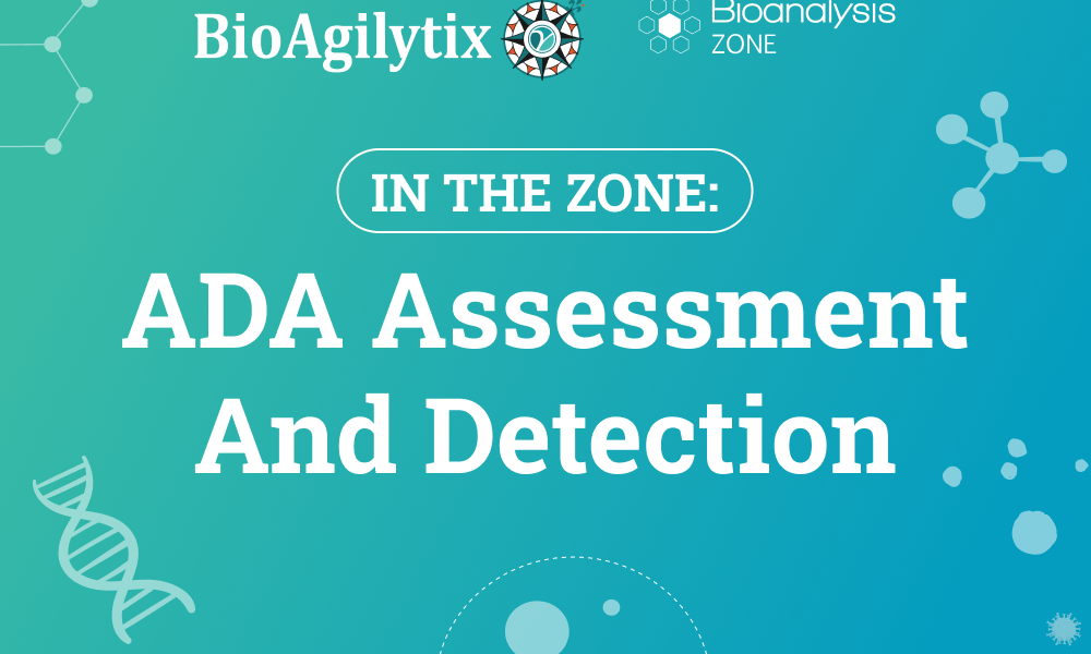 BioAgilytix banner in the one ada assessment and detection