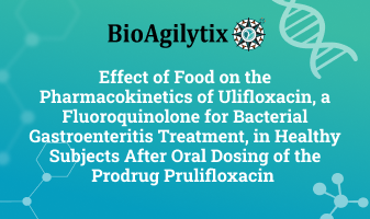 BioAgilytix effect of food on the pharmacokinetics of ulifloxacin
