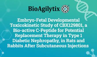 BioAgilytix embryo-fetal developmental toxicokinetic study of cbx129801