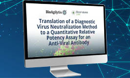 BioAgilytix banner on translation of a diagnostic virus neutralization method