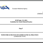 european medicine agency guideline for good clinical practice