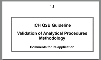 ich q2b guideline validation of analytical procedures methodology