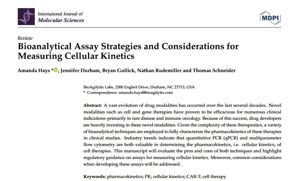 bioanalytical assay strategies and considerations for measuring cellular kinetics